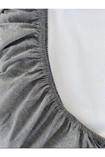 Shopyteks Anthracite Cotton King Size Fitted Sheet Set – 180X200 cm |   Antibacterial & Comfortable