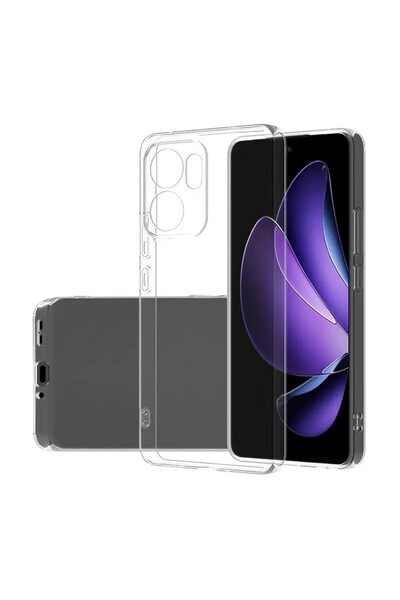 Gpack Oppo Reno 13F uyumlu Kılıf Süper Silikon Kamera Korumalı Şeffaf Renksiz