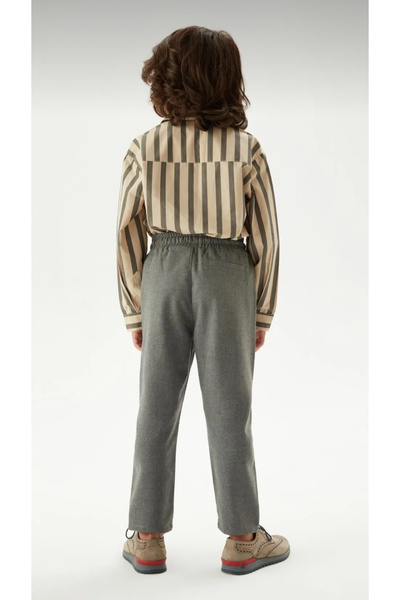 ASL GOLF CLUB Boys' Fabric School Trousers - 100% Cotton, 6-10 Years Old, Comfortable Fit