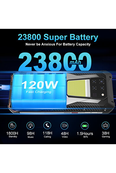 unihertz Δεξαμενή 3, Διπλή SIM, 5G, 6,79' 120Hz Full HD+, MTK Dimensity 8200, 32GB RAM, 512GB, 23800mAh