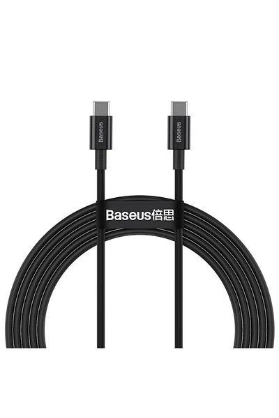Baseus Charging and Data Cable Superior Series CATYS-C01, USB Type-C to USB Type-C, 2m, 100W, Black