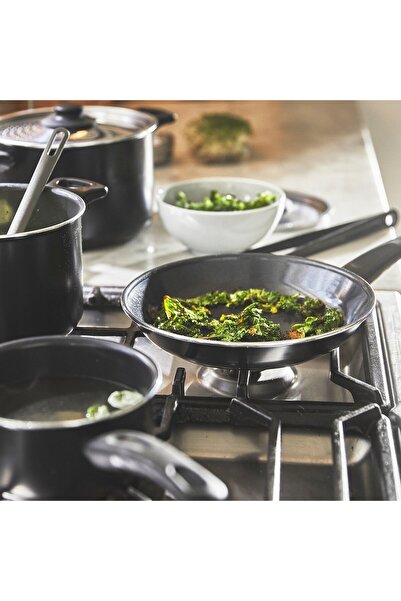 IKEA HEMLAGAD Cookware Set 6-Pieces, Non-stick Black