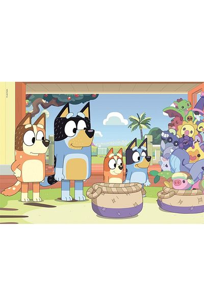 bluey Puzzle Family Time 2×20 pieces, 3+, SuperColor | 27×18.5 cm