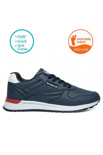 AlbiShoes Men's Winter Seasonal 4 Seasons Lace-Up Comfortable Sole Casual Sneaker Men's Sports Shoes