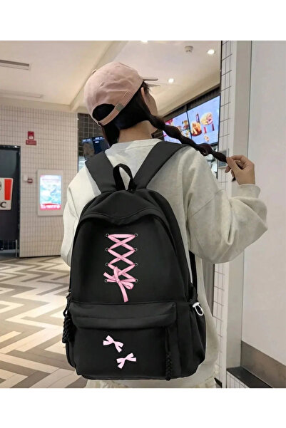 Gofeel Kurdele Baskılı Okul Sırt Çantası