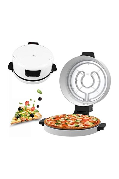 Nova Electric Pizza Maker 2000W – Double-Sided Nonstick Oven with 220°C Rapid Heating, Tabletop Design