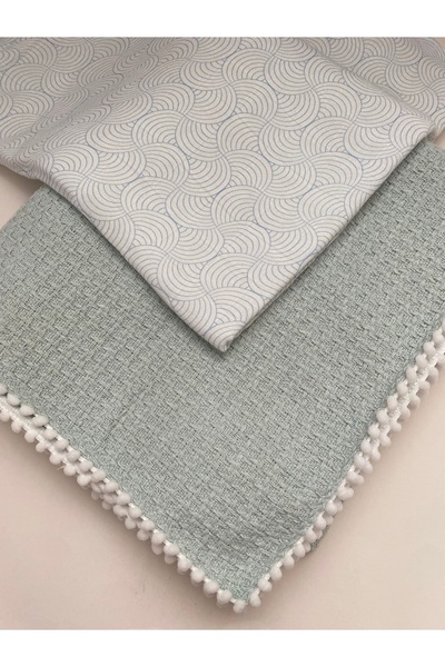 HEYBELİ ORGANİK %100 pamuk 100x110 cm yazlık çocuk&bebek pikesi battaniye ve ...