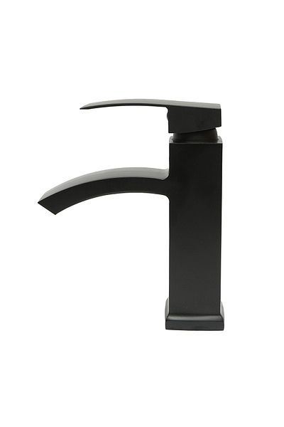 Breckner Germany Waterfall Washbasin Mixer Black Finish Zinc Alloy