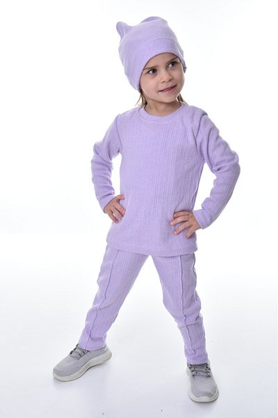 ruhaay Girl's Beret Cotton Long Sleeve Bottom Top Suit