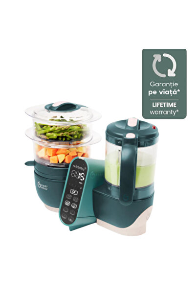 Babymoov Robot multifuncțional pentru bebeluși Nutribaby + 6 în 1, Verde Opal