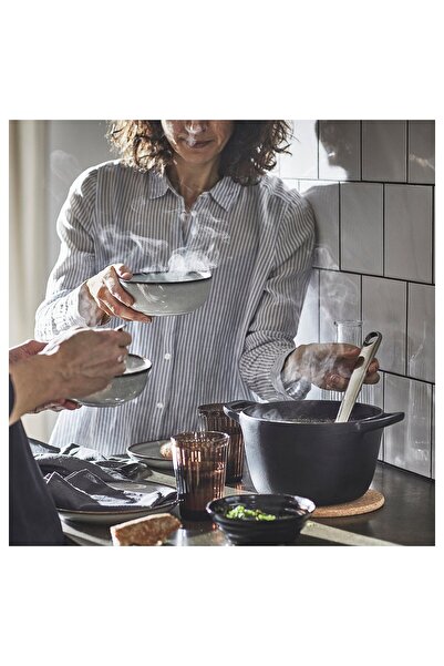 IKEA VARDAGEN Pot with Lid, Cast Iron, 3L