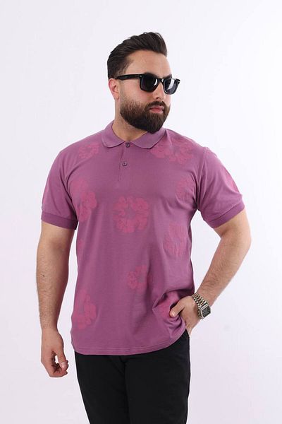 STOCX Patterned Polo Neck Men's T-Shirt – Stylish and Comfortable Fit