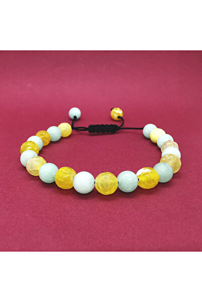 OEM Bratara reglabila in 2 culori din pietre naturale