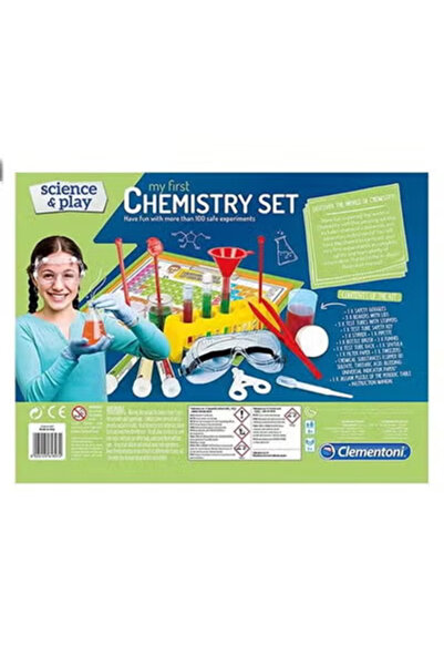 CLEMENTONI لعبة مختبر الكيمياء المنزلية التعليمية للأطفال من 4 قطع