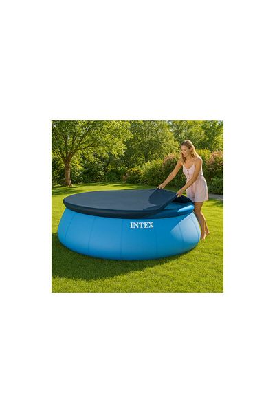 Intex Prelată de protecție pentru piscină, diametru 244 cm, izolație termică, vinil 110 g/m2