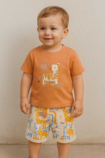 CEVVALMİNİMEN Combed Double Set (Printed Embroidered Application)