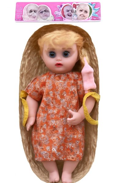rexa Baby Born Doll Toy For Kids With Feeding Bottle 3pcs