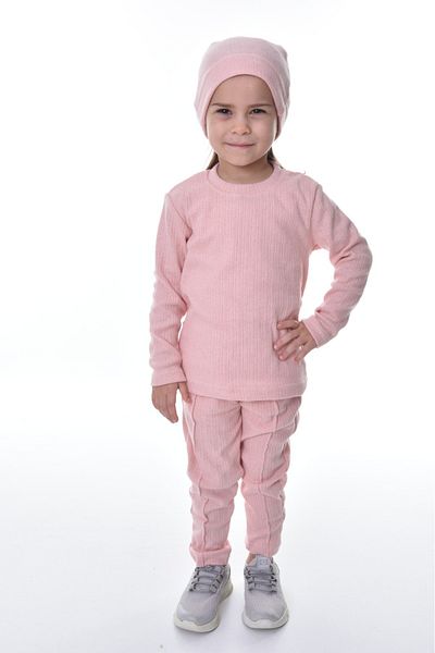 ruhaay Girl's Beret Cotton Long Sleeve Bottom Top Suit