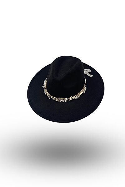 BASIC Palarie eleganta fedora cristale