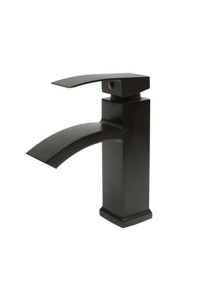 Breckner Germany Waterfall Washbasin Mixer Black Finish Zinc Alloy
