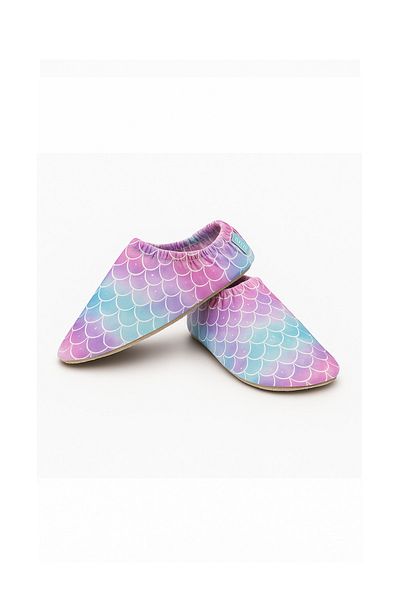 Little Flippers Non-Slip Sole Unisex Baby Kids Sea Shoes Pool Booties - Shine