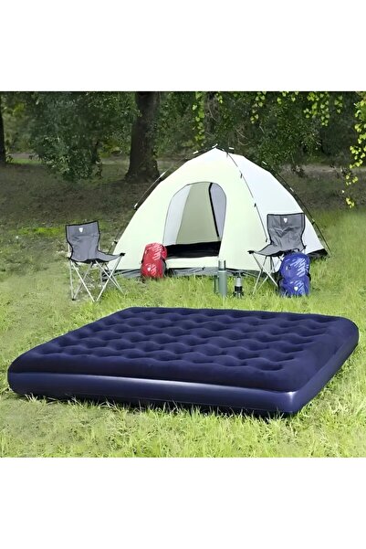 sgeteknoloji ÇİFT KİŞİLİK 192X152X22 CM KAMP TATİL ŞİŞME YATAK KAMP YATAĞI