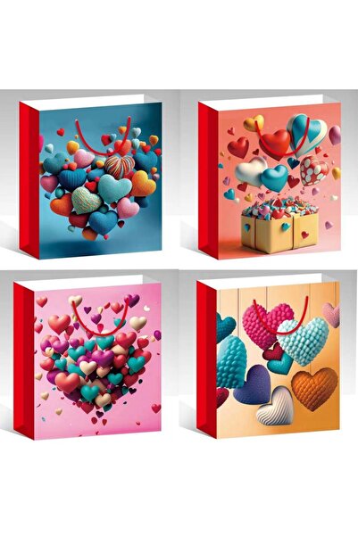 Wolawood Естествена крафт картонена торбичка за подаръци, комплект от 10 броя, стилна, издръжлива, цветна, опаковка за подаръци за специални поводи, малък размер