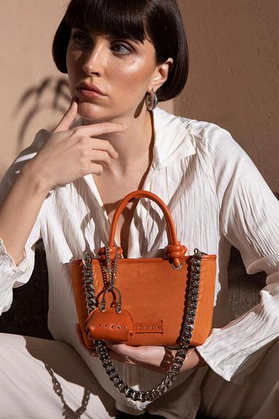 Sisley Women's Hand and Crossbody Bag Sly195 - Orange