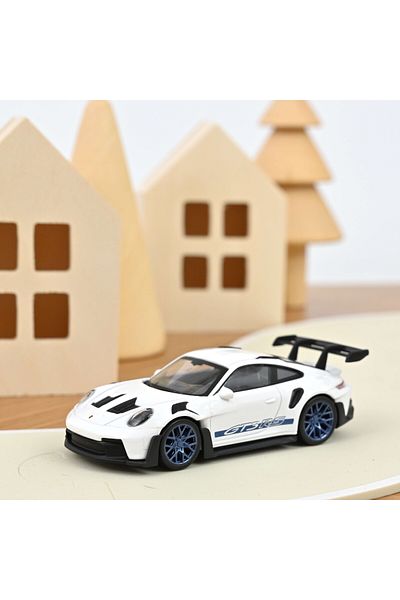 Norev Macheta auto Porsche 911 GT3 RS 2022 White and Blue stickers Jet-car 1:43