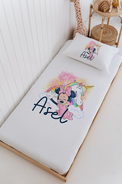 Lilabio İsme Özel %100 Pamuk Bebek Ve Çocuk Tek Kişilik 165 X 225 Cm Pike Tak...