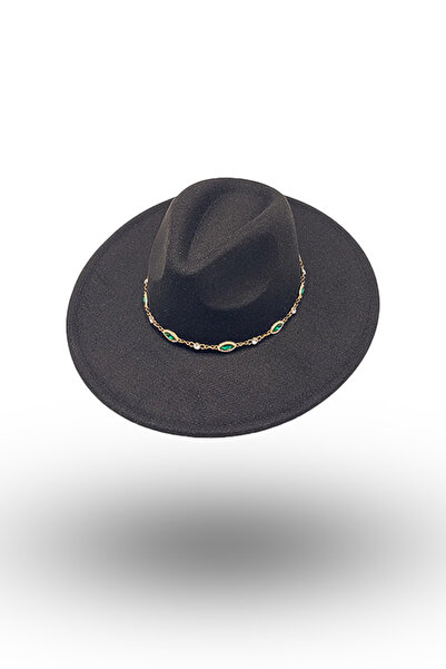 BASIC Palarie eleganta fedora pietre
