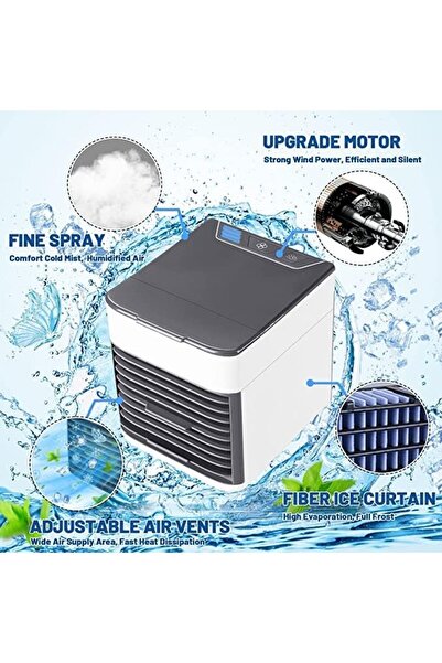 Generic Portable Air Conditioners Fan, USB Personal Mini Air Cooler, Air Conditioner with LED Light, Persona