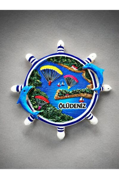 Mundy Ölüdeniz Temalı Kabartmalı Polyester Magnet 8cm X 8cm