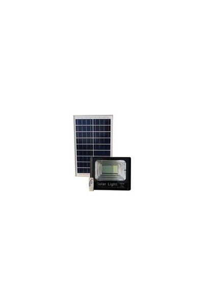 KlaussTech Panou solar și proiector LED, cu telecomandă, putere 100 W,