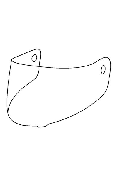 Scorpion KDF-16 OP EXO-R1 2D Maxvision Yarış Vizörü (Şeffaf)