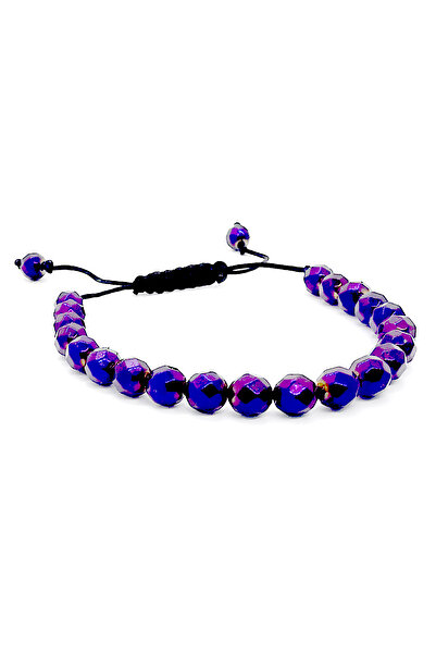 OEM Bratara din hematit mov reglabila 15-25 cm