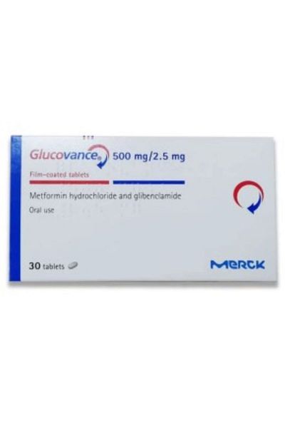 MERCK Glucovance 500/2.5 mg, - 30 Tablets