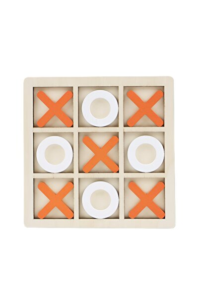 SOHO Jucarie Montessori Tic Tac Toe, SOHO, Educativa, Interactiva, din lemn, X si O, 9 Piese, 14.3x14.3 c