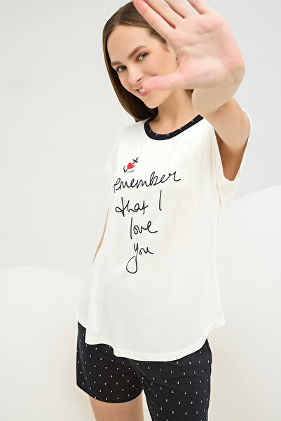 Sevim 16634 ЖІНОЧИЙ ШОРТИ З ПРИНТОМ