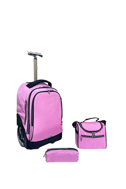 ZippyPack 3-Piece Rolling School Set, 18-Inch Wheeled Backpack with Lunch Bag...