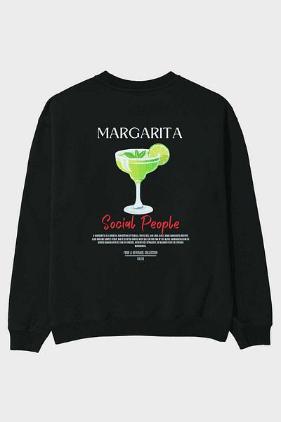 Ankhises Hanorac oversize cu imprimeu pe spate Margarita Bărbați Femei Unisex