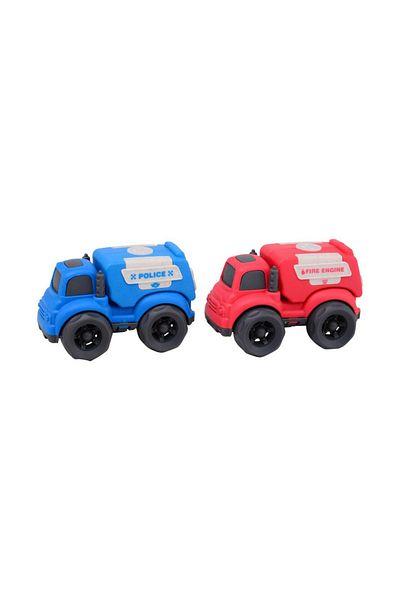 Joueco Car set, Joueco, Police car and ambulance, Made of bio-plastic, Ecological, 18 months+