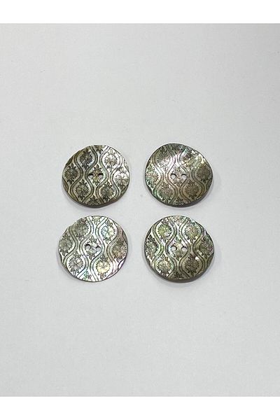 karantuhafiye مجموعة أزرار عمل إيطالية مكونة من 4 قطع مقاس 3.3 سم