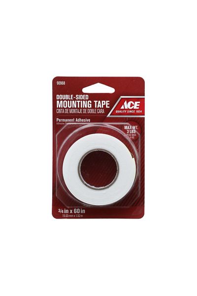 ACE Double Sided Mounting Tape 3/4 x 60 Inch