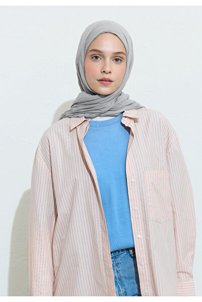 Fresh شال من القطن والكتان مع حشوة بذور الشيا