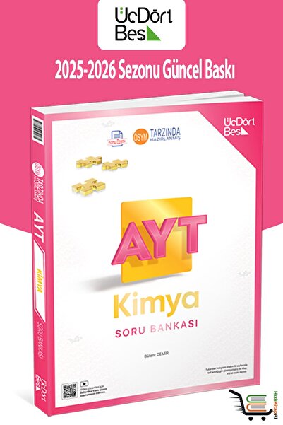 Üç Dört Beş Yayıncılık 345-AYT Kimya 2026 Model Soru Bankası