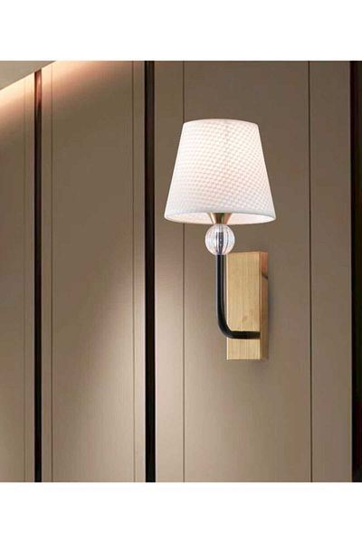 best power Modern Fixed Wall Lamp 9906-W – E27 Base (Max 40W) | Bulb Not Included | Sleek Indoor Wall Sconce