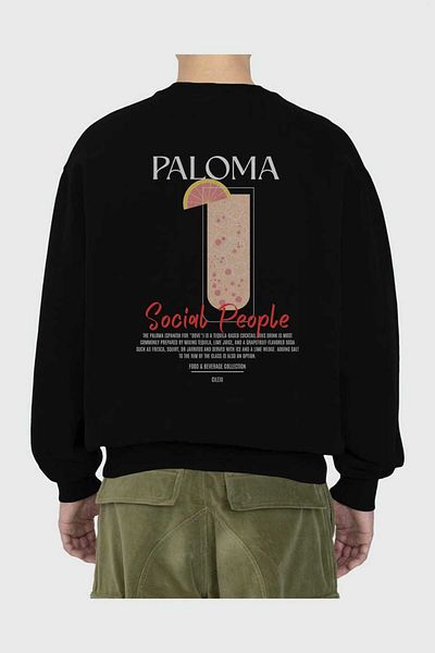 Ankhises Hanorac oversize cu imprimeu pe spate Paloma Bărbați Femei Unisex