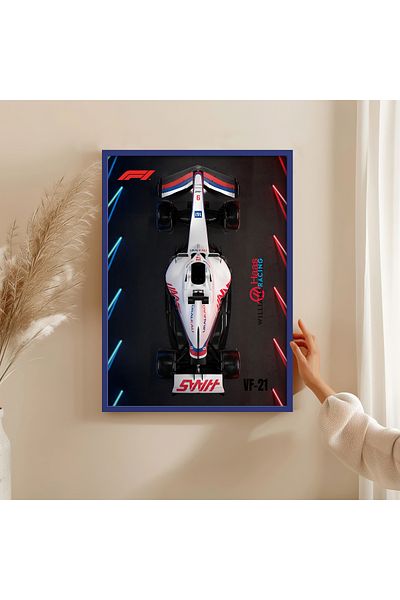 HOMEPACK ΠΙΝΑΚΑΣ ΜΕ ΞΥΛΙΝΟ ΣΚΕΛΟΣ ΠΙΝΑΚΑΣ ΑΦΙΣΑ FORMULA1 ΔΙΑΚΟΣΜΗΣΗ ΤΟΙΧΟΥ TK/1476
