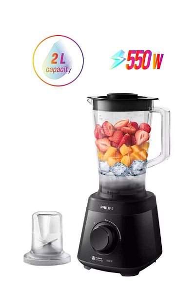 Philips Daily Collection Blender 2 L 550 W HR2141/90 Black